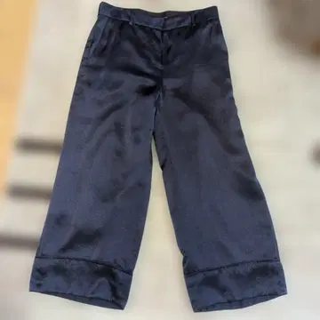 PAUL SMITH 새틴 네이비 와이드 팬츠 사이즈 40