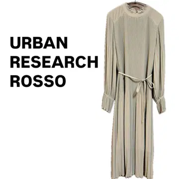 URBAN RESEARCH ROSSO 랜덤 플리츠 디자인 원피스