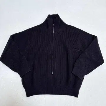 YOKE 요크 3/4 하이넥 립 스웨터 S