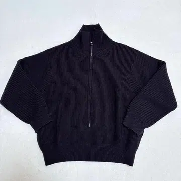 YOKE 요크 3/4 하이넥 립 스웨터 S