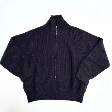 YOKE 요크 3/4 하이넥 립 스웨터 S