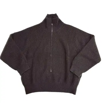 YOKE 요크 3/4 하이넥 립 스웨터 S