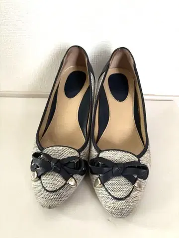 Pitti 피티 리본 포함 펌프스 22.5cm 블루 네이비