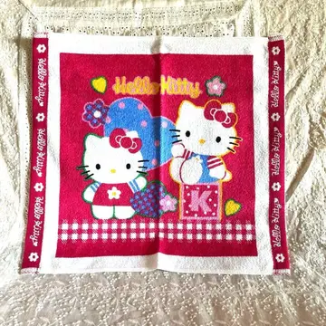 레어 디자인 헬로키티 타월 핑크