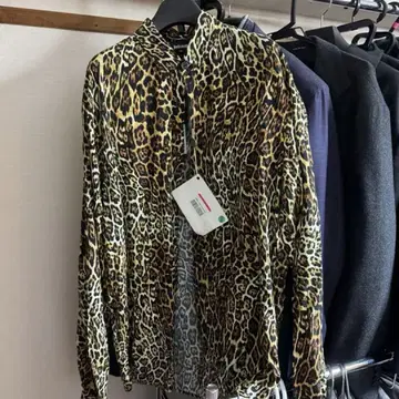 justcavalli 레오파드 무늬 긴팔 셔츠 S2 택 포함 새상품