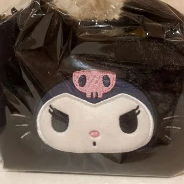 하트브레드 앤티크 쿠로미 블랙 고양이 퍼 파우치 파스텔 한정품