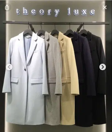 띠어리 럭스 theory luxe 울 체스터 코트 블랙 38