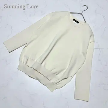 Stunning Lure 일본제 모사 풀오버 니트 아이보리