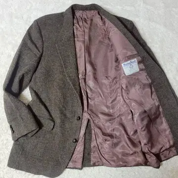 해리스 트위드 테일러드 자켓 싸개 버튼 믹스 트위드 4L 상당