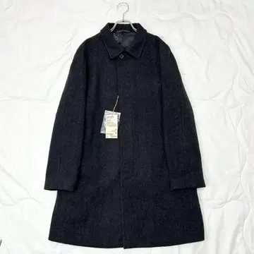 택 포함 새상품 MUJI 무인양품 울 스텐카라 코트 다크 그레이 M