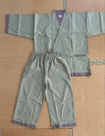 남녀 진베이 그린 작업복