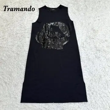 새상품급 tramando 슬리브리스 롱 원피스 1 블랙