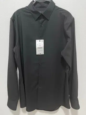 ZARA L 슬림핏 블랙 셔츠