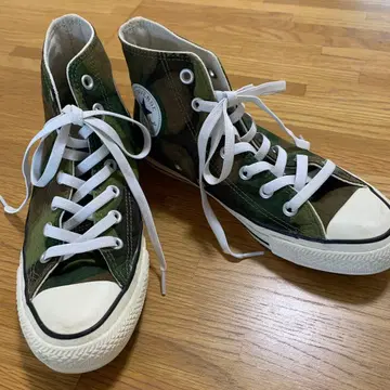 컨버스 카모 패턴 하이컷 스니커즈 24.5cm