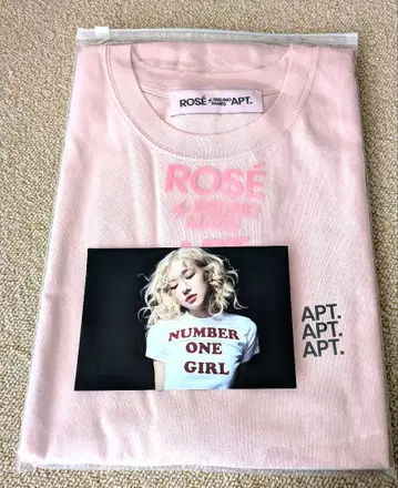 ROSE rosie BRUNOMARS APT. T셔츠 핑크 엽서