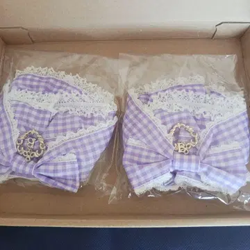 BABY, 2개 세트 Flancesca Ribbon 스크런치
