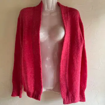 기간 한정! 핑크 긴팔 가디건 45cm 모 100%