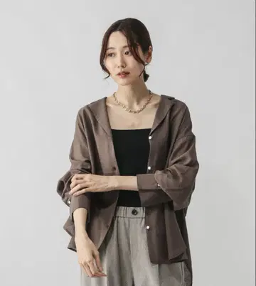 글로벌 워크 셔츠 자켓 브라운 L