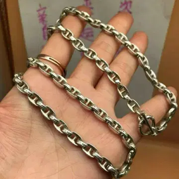 925 은 남성용 목걸이 심플 체인 새상품급