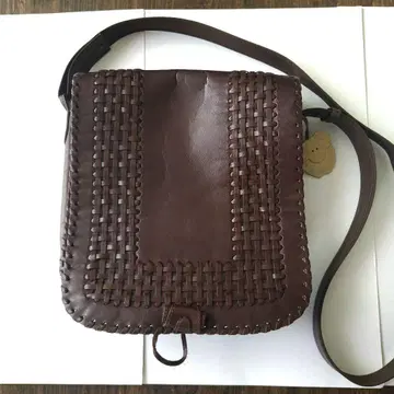IBIZA 다크 브라운 가죽 숄더백