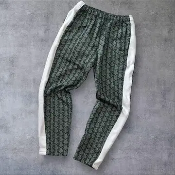 LACOSTE 모노그램 저리 트랙 팬츠 그린 조거 S