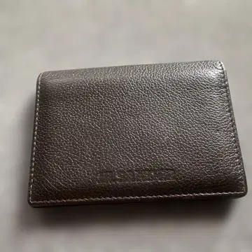 JilSander 다크 브라운 가죽 명함지갑