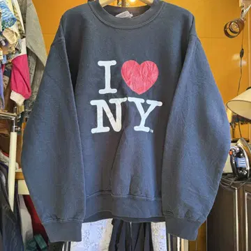 미국 빈티지 의류 I NY 다크 그레이 맨투맨 S