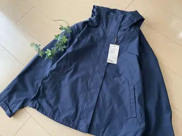MUJI 발수 후드 자켓 새상품 다크 네이비 M