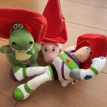 토이스토리 인형 배지 버즈 햄 렉스