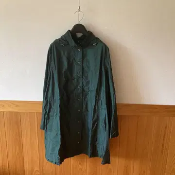 [ 미사용 ] lelian 다크 그린 롱 기장 코트