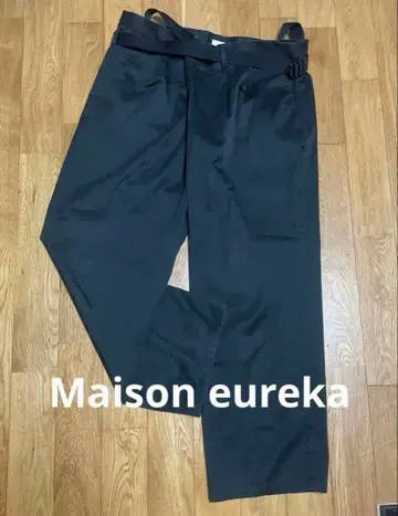 레어! 메종 에우레카 재구축 치노 팬츠 블랙