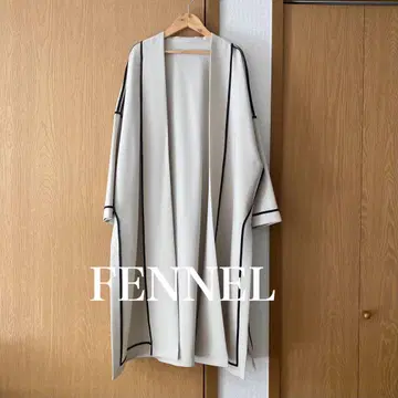 [ 새상품 ] FENNEL 파이핑 코트 베이지 배색 야마다야