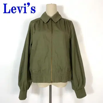 Levi's 리바이스 코튼 100% 지퍼 긴팔 블루종 카키 M C9477