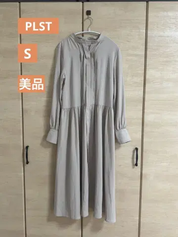 [ 인터넷 완판템 ] PLST 새상품급 허리 개더 원피스 S