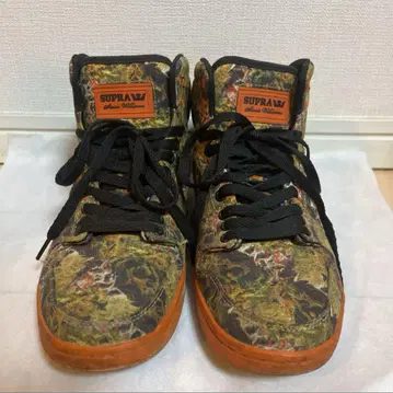 SUPRA 신발 weed 패턴 릴 웨인 착용