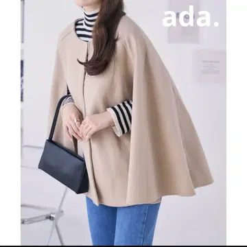 새상품급 Ada. 케이프 슬릿 슬리브 가운 코트 코트
