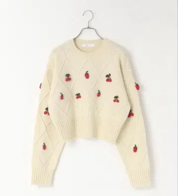 FRUIT KNIT 풀오버 아이보리