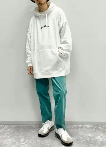 WKNDRS 위켄더즈 쭈리 맨투맨 후드티 빅 오버 사이즈 화이트