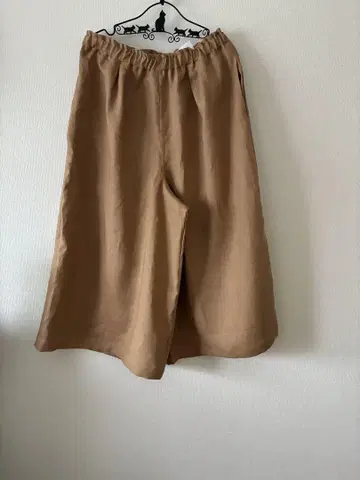 린넨 가우초 팬츠 카멜 베이지
