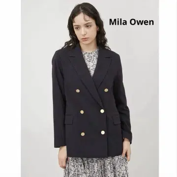 Mila Owen 금장 버튼 더블 브레스트 오버 사이즈 자켓