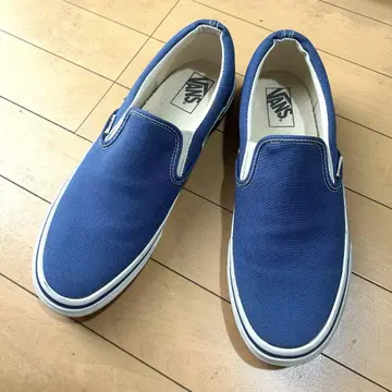 VANS 네이비 슬립온 블루 US 사이즈 10 28cm