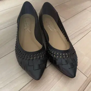 LE TALON 블랙 플랫슈즈 23.5