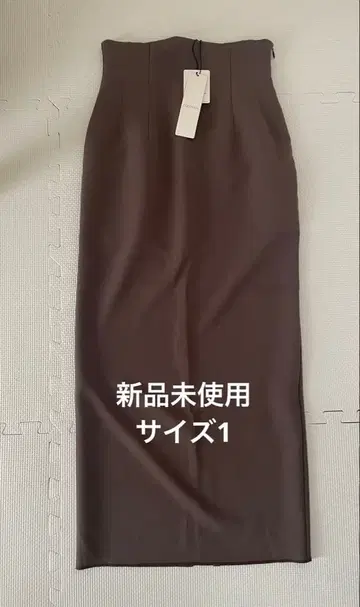 코코딜 하이웨스트 타이트 스커트 브라운