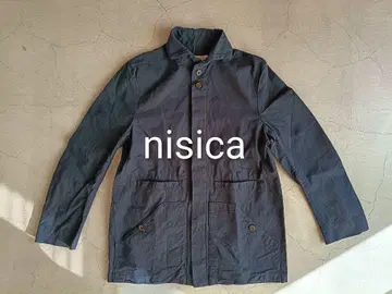 nisica 니시카 마 혼방 셔츠 자켓 네이비 M 사이즈
