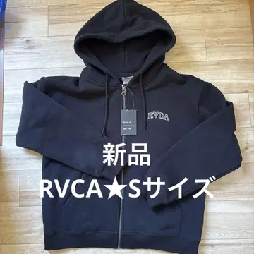 미사용 새상품 RVCA 루카 블랙 속기모 지퍼 후드티 여성용 S