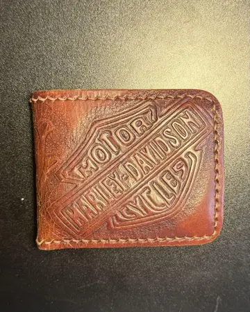 Harley-Davidson 엠보싱 가공 장지갑