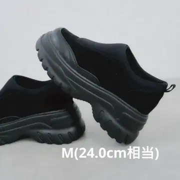 CIAOPANIC TYPY 볼륨 슬립온 스니커즈 M 24cm 블랙