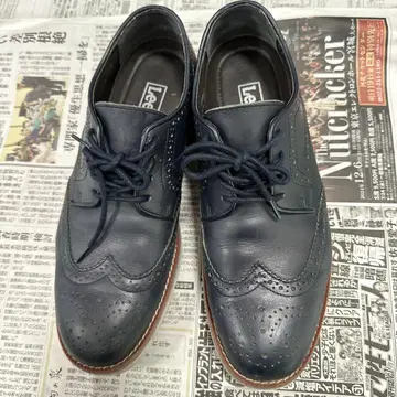 Lee 네이비 가죽 신발 25.5cm