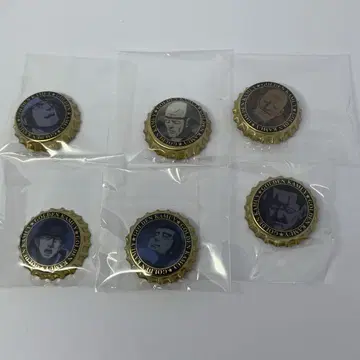 골든 카무이 삿포로 맥주 공장편 시크릿 왕관 캔뱃지 6종 세트