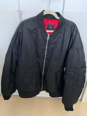 H&M MA-1 스타일 자켓 XXL 블랙 오버 사이즈 핏